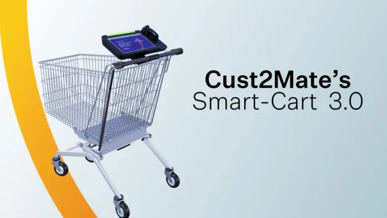 Smart shopping cart with digital interface
